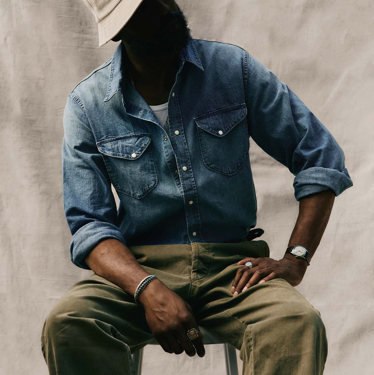 imogene + willie Hayes Washed Pearl Snap Shirt