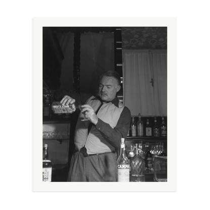 Hemingway Negroni Time Framed Print