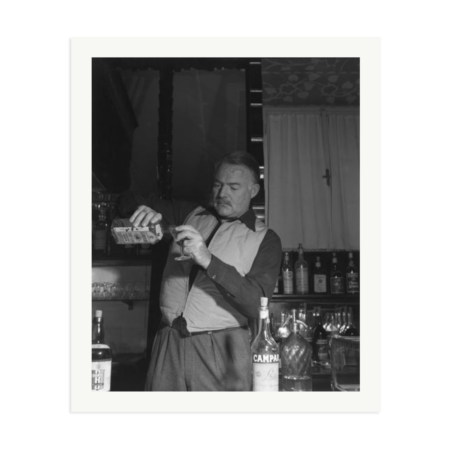 Hemingway Negroni Time Framed Print Print Only XXL