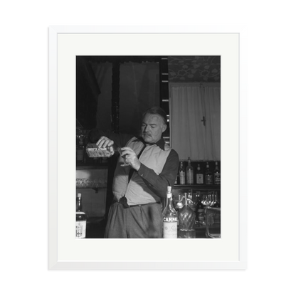 Hemingway Negroni Time Framed Print White XL