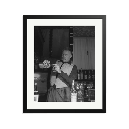 Hemingway Negroni Time Framed Print Black Large
