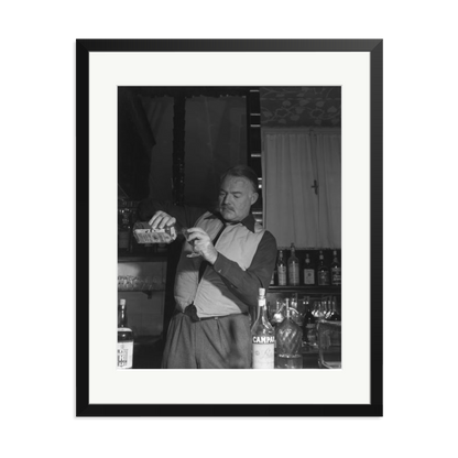 Hemingway Negroni Time Framed Print Black XL
