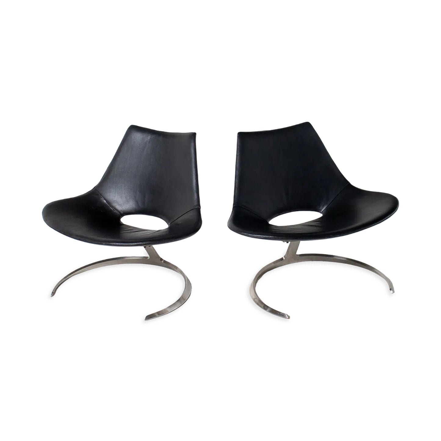 "Scimitar" Lounge Chairs by Preben Fabricius and Jørgen Kastholm