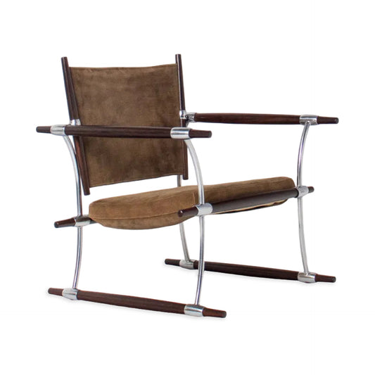 Stokke Rosewood & Suede Lounge Chair
