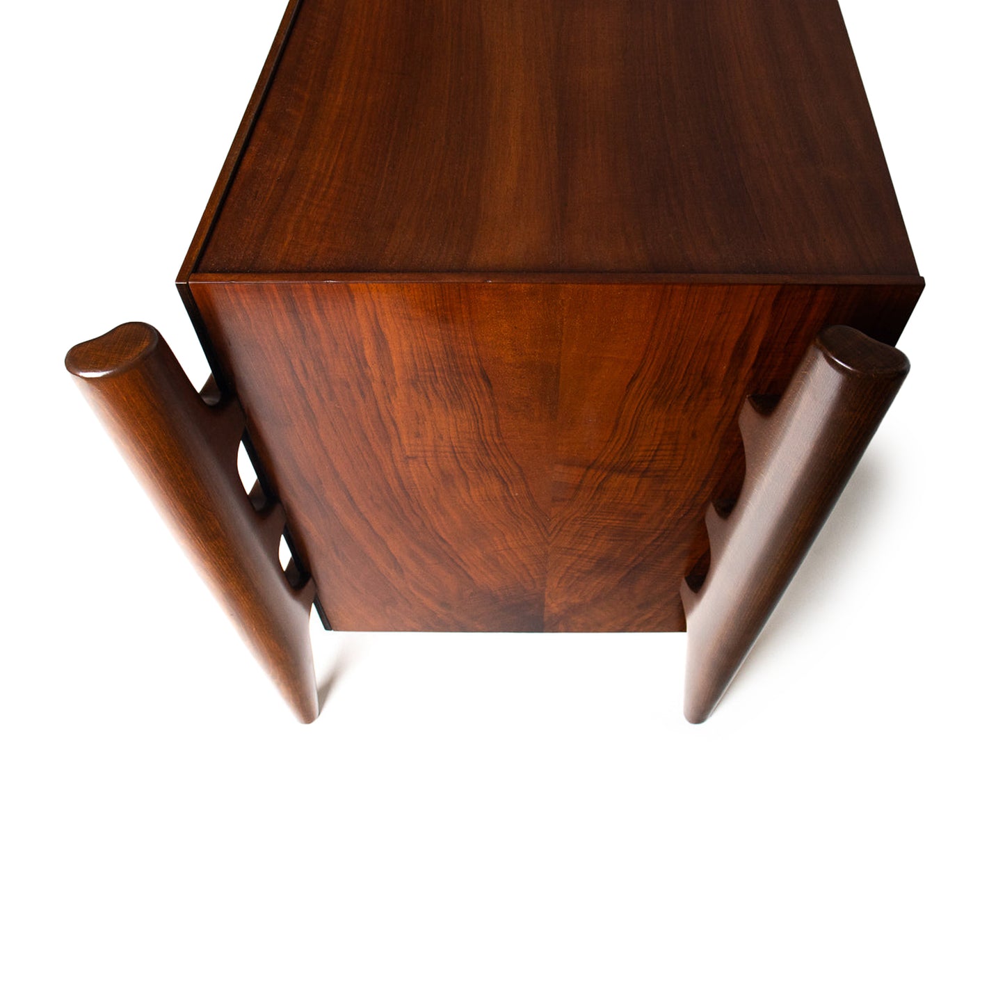 William Hinn Sculpted Walnut 8 Drawer Dresser
