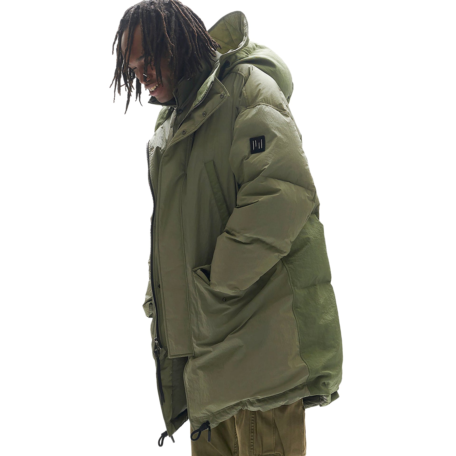 Asos Brave Soul Puffer Jacke Aus Cord Brave Soul Longline