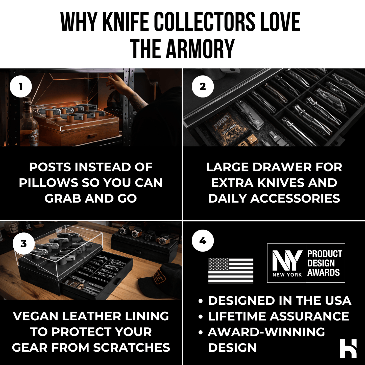 Holme & Hadfield The Armory Pro Knife Display Case