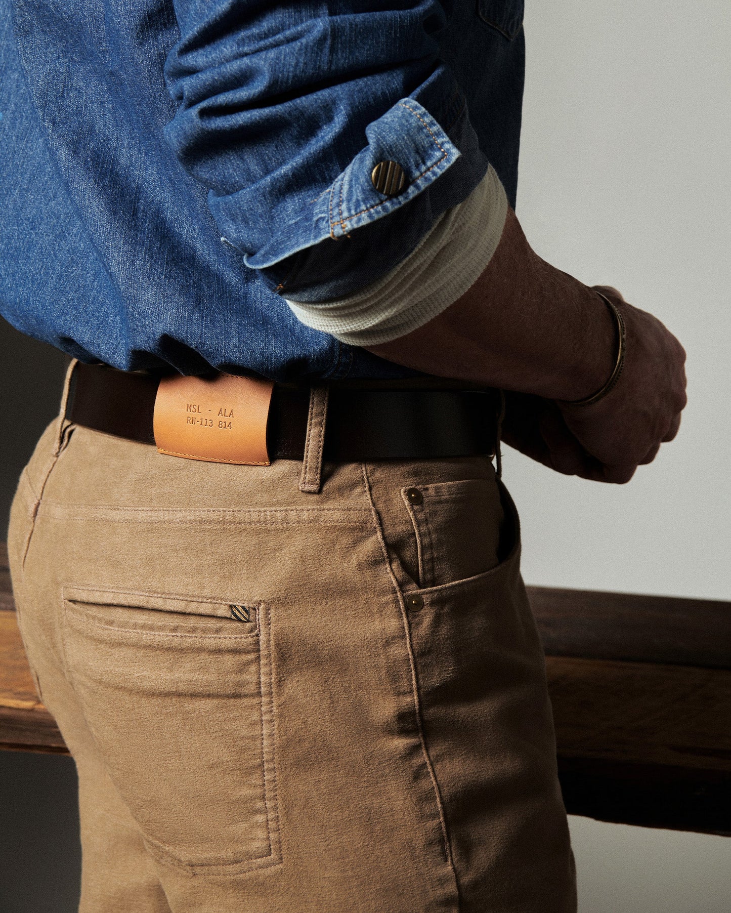 Billy Reid Shoals Light Indigo Denim Shirt