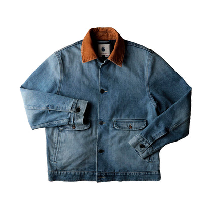 Imogene+Willie quilt lined washed denim chore coat