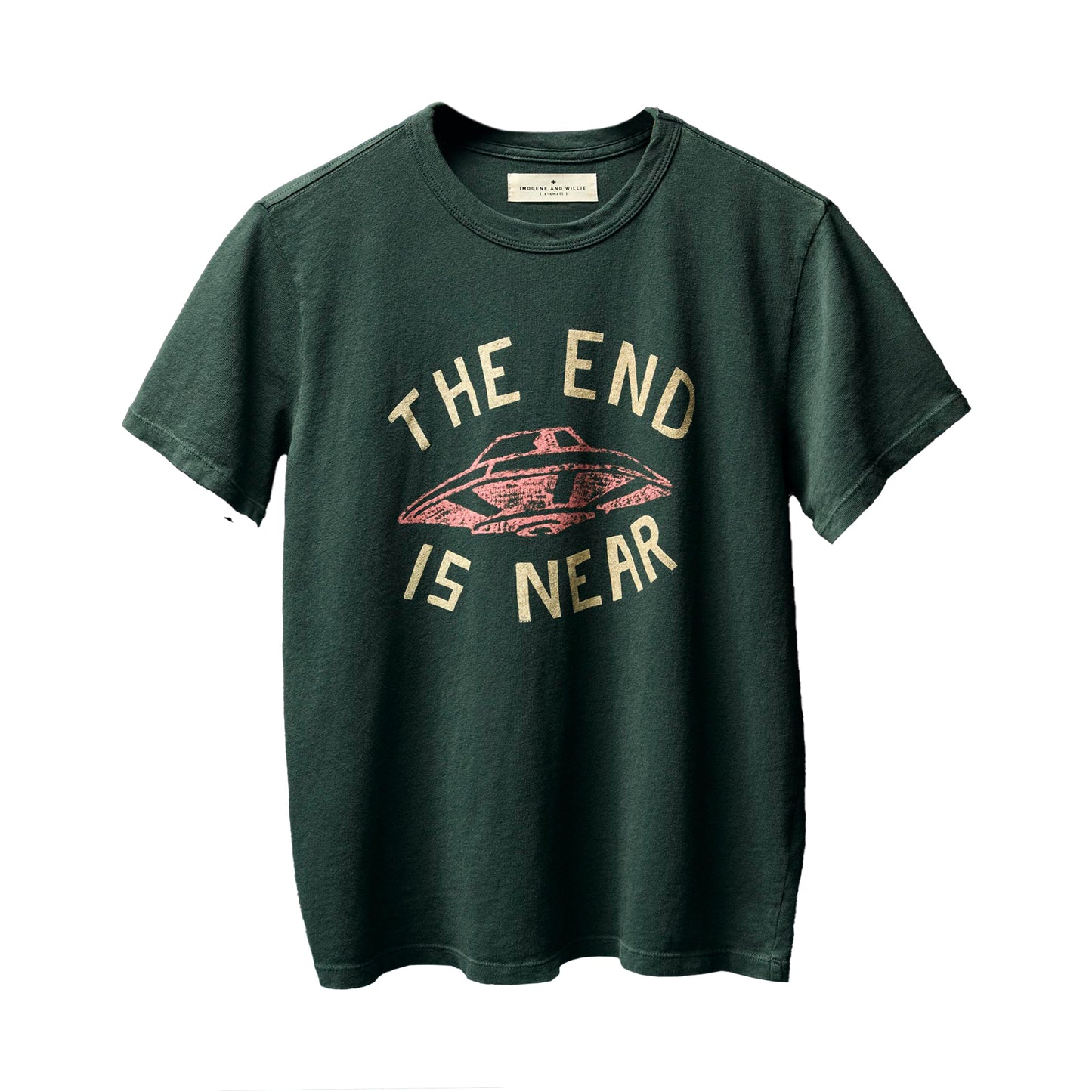 Imogene+Willie the "end is near" tee in spruce
