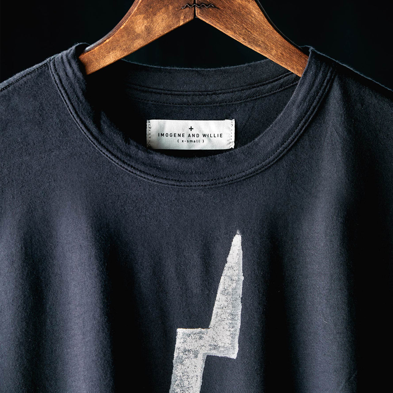 imogene + willie the "bolt" tee in black