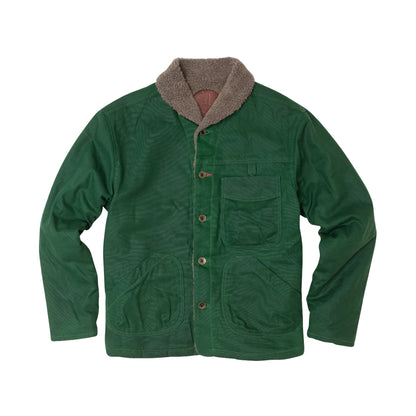 Imperfects Sherpa Shepherds Shirt in Waxed Canvas
