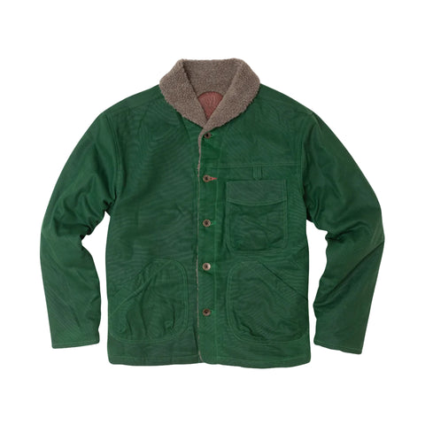 Imperfects Sherpa Shepherds Shirt in Waxed Canvas