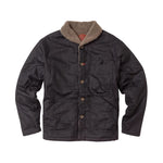 Imperfects Sherpa Shepherds Shirt in Waxed Canvas - Obsidian