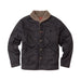Imperfects Sherpa Shepherds Shirt in Waxed Canvas - Obsidian