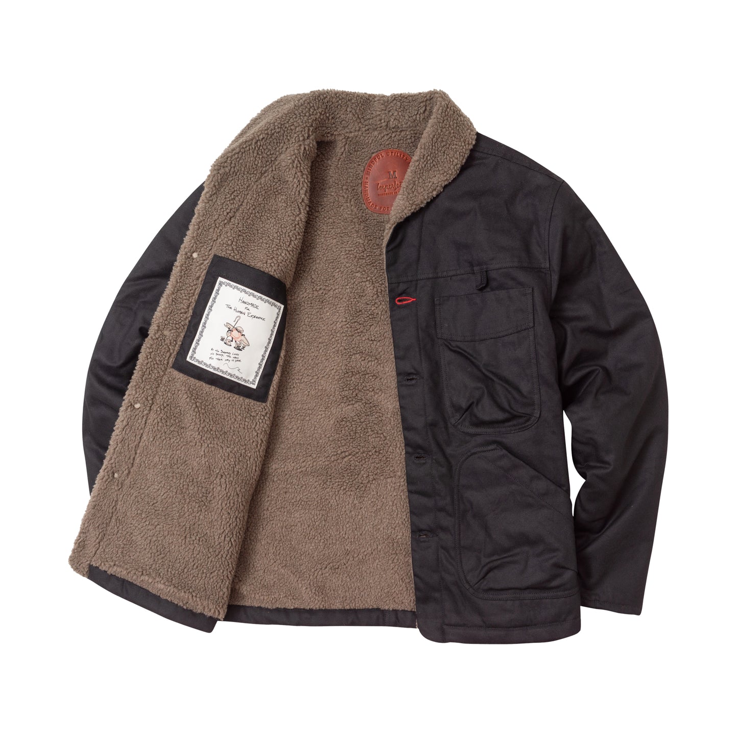 Imperfects Sherpa Shepherds Shirt in Waxed Canvas