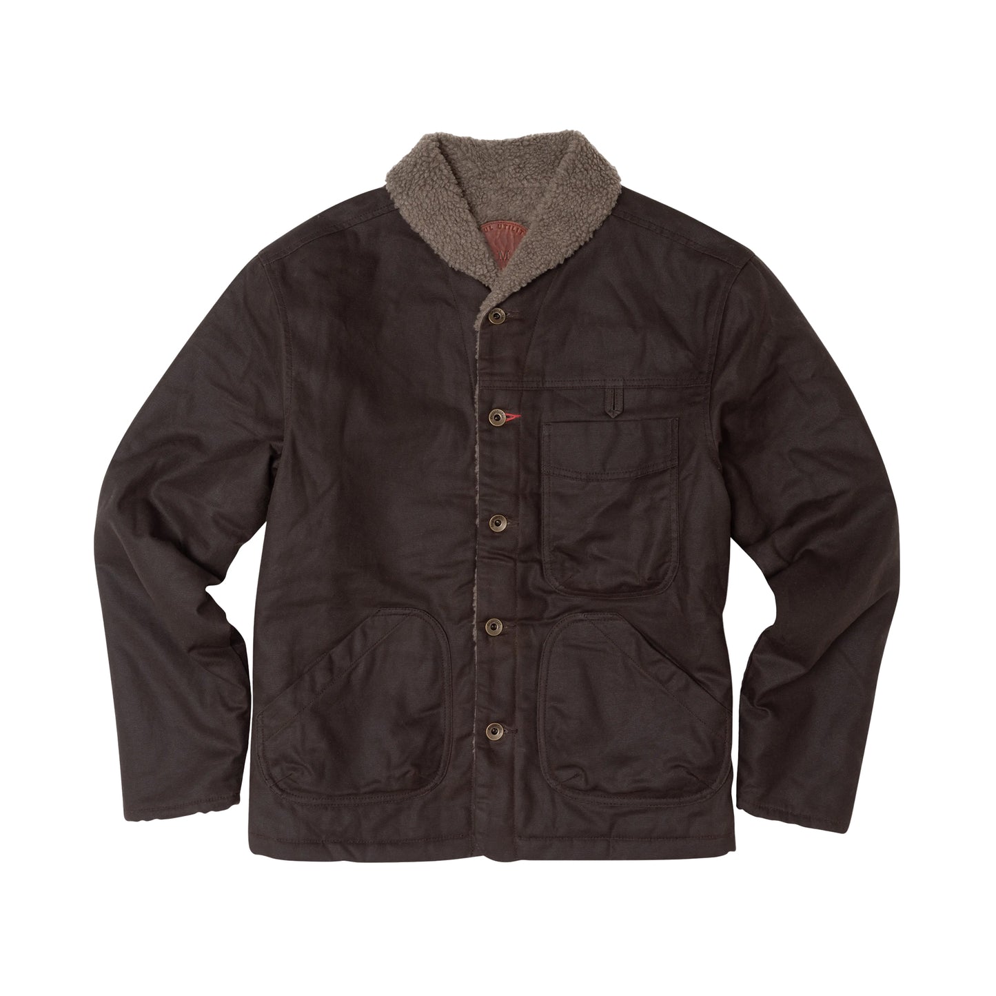 Imperfects Sherpa Shepherds Shirt in Waxed Canvas