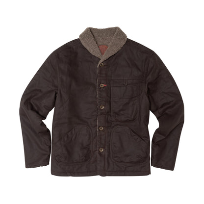 Imperfects Sherpa Shepherds Shirt in Waxed Canvas