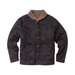 Imperfects Sherpa Shepherds Shirt in Waxed Canvas - Obsidian