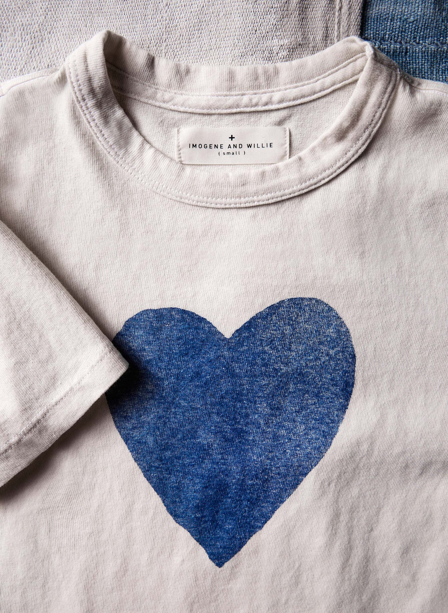 imogene + willie the heart tee in blue