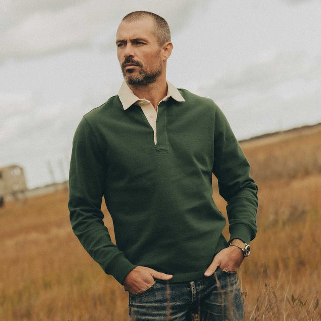 rugby shirt over dress shirt OOBE Mens Dunbar Rugby Shirt