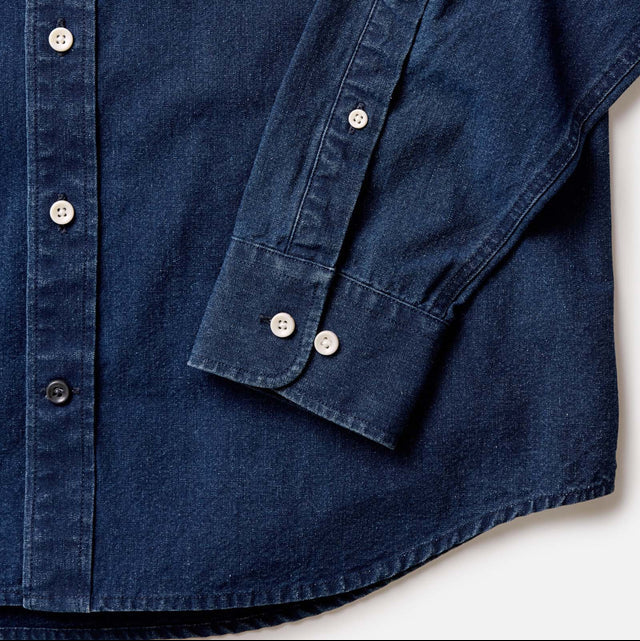 Taylor Stitch Rinsed Indigo Jack Shirt