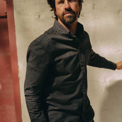 Taylor Stitch Coal Jaspe Oxford Shirt