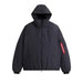 ALPHA INDUSTRIES INSULATED HOODED PARKA - BLACK