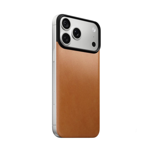 Nomad Magnetic Leather Back - iPhone 18 Pro Max | Saddle