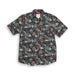 Iron & Resin Aloha Shirt - Black / Blue Flowers