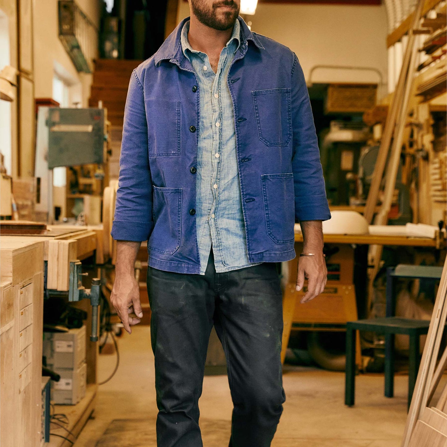 imogene + willie french blue jack jacket