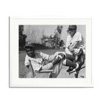 Jackie Robinson Framed Print - White Frame
