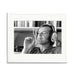 Jack Nicholson Headphones Framed Print - White Frame