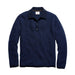 Billy Reid Step Jacquard Sweater Polo - Carbon Blue Multi