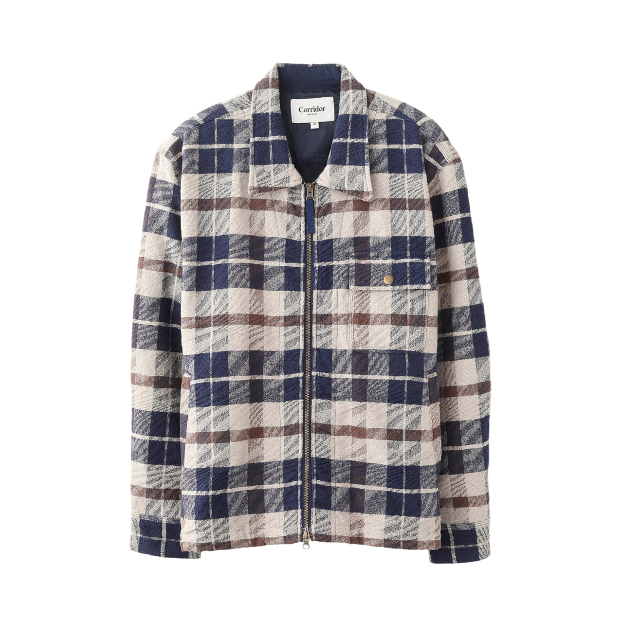 Corridor Jacquard Plaid Zip Jacket