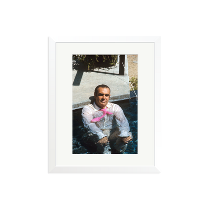 Sean Connery 'Diamonds Are Forever' Print White Medium