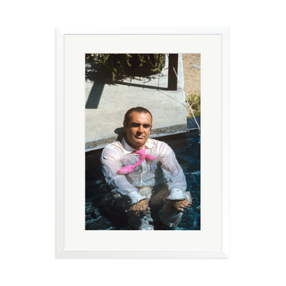Sean Connery 'Diamonds Are Forever' Print White XL