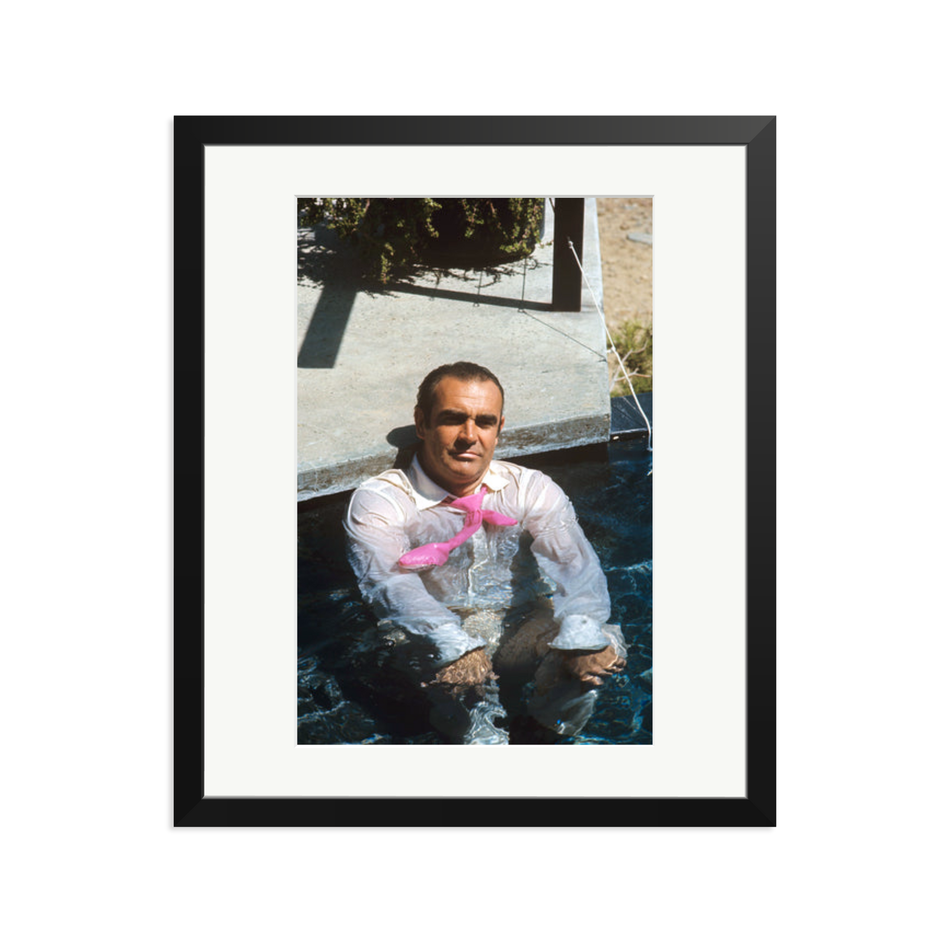 Sean Connery 'Diamonds Are Forever' Print Black Large