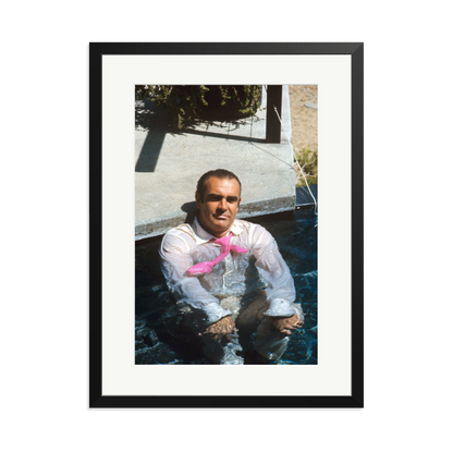 Sean Connery 'Diamonds Are Forever' Print Black XL