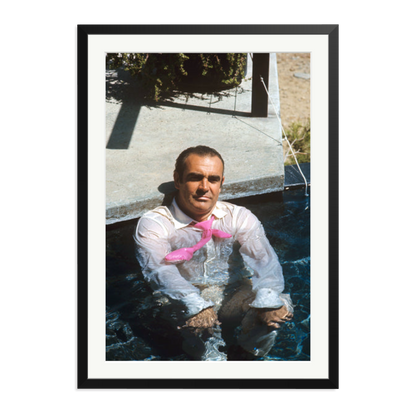 Sean Connery 'Diamonds Are Forever' Print Black XXL