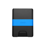 James Brand The Lowe Wallet - Black + Alpine Liquid Blue