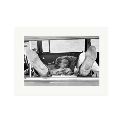 James Dean 'Chilling in The Car' Framed Print Print Only XL
