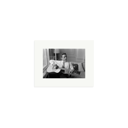 Johnny Cash at the Savoy Hotel Framed Print