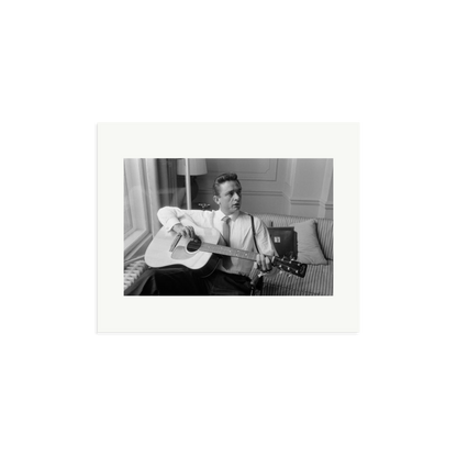 Johnny Cash at the Savoy Hotel Framed Print