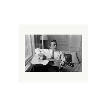 Johnny Cash at the Savoy Hotel Framed Print Print Only Large