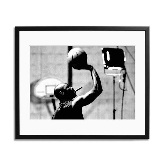Michael Jordan Smoking & Shooting Framed Print