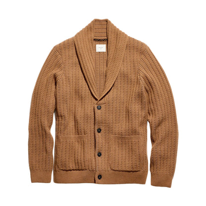Billy Reid Keith Cardigan Camel Heather