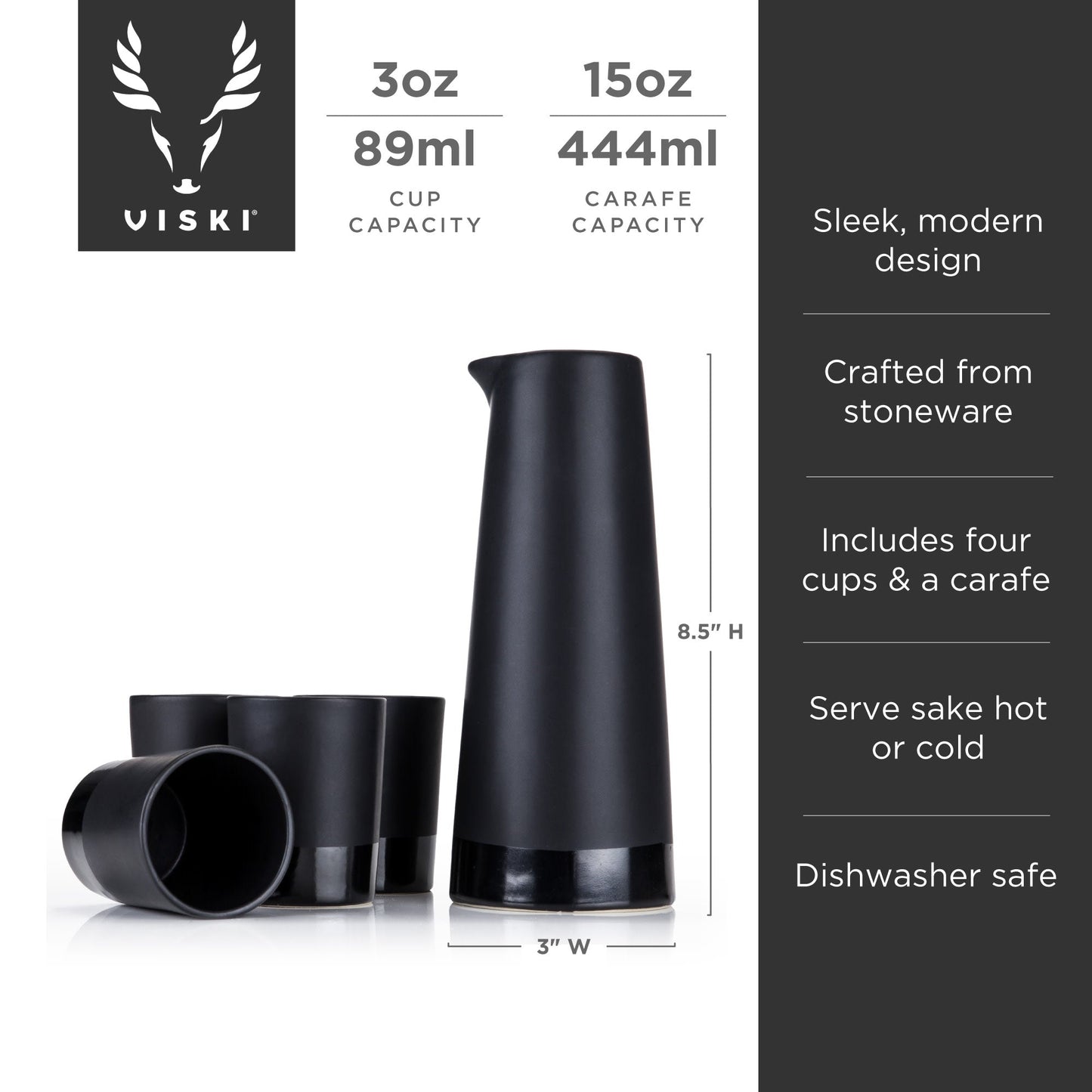 Stoneware Sake Set