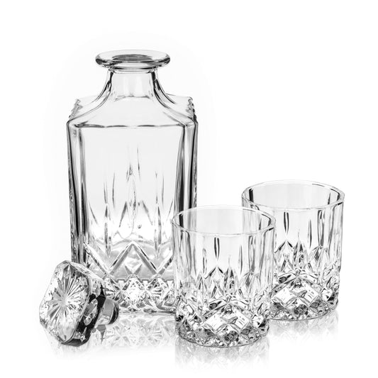 Admiral Crystal Decanter and Tumbler Set