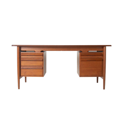 Ib Kofod Larsen Danish Modern Teak Executive Desk